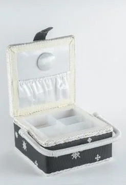 Decorative basket casket Stock Photos