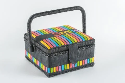 Decorative basket casket Stock Photos
