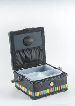 Decorative basket casket Stock Photos