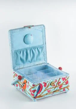 Decorative basket casket Stock Photos