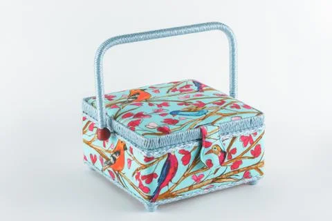 Decorative basket casket Stock Photos
