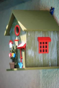Decorative bird box Stock Photos