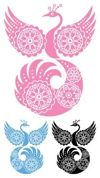 Decorative Bird Stock Illustration