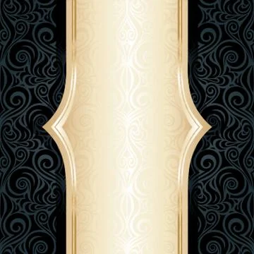 Decorative black background Stock Illustration