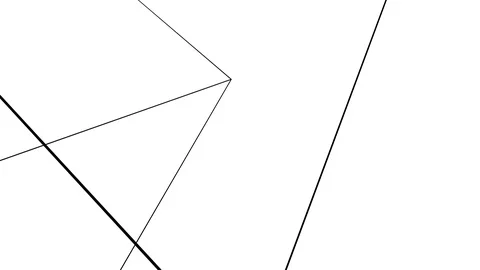 Decorative black shapes on white background. Striped wallpaper space. Stock Footage 123073044