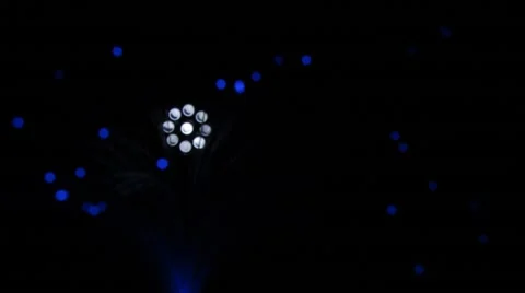 Decorative blue lights Stock Footage 42889095