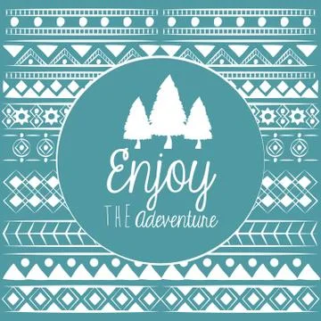 Decorative boho pattern background Stock Illustration