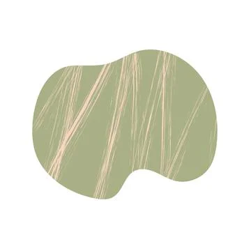 Decorative boho shape. Abstract geometric element. Aesthetic symbol. Stock Illustration