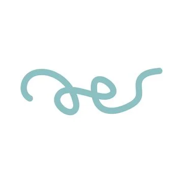 Decorative boho spiral shape. Abstract geometric element. Aesthetic symbol. 스톡 일러스트