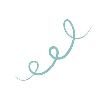 Decorative boho spiral shape. Abstract geometric element. Aesthetic symbol. 스톡 일러스트