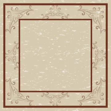 Decorative border and frame Stock Illustration