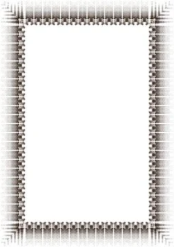 Decorative border frame. Stock Illustration