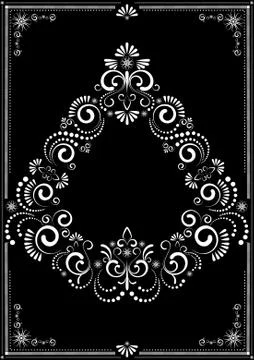Decorative border ornament Stock Illustration