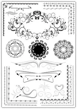 Decorative border ornament Stock Illustration