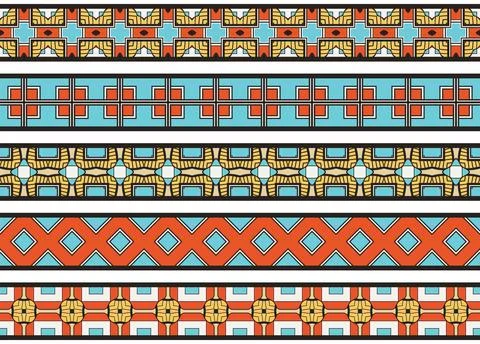 Decorative borders Illustrazione stock