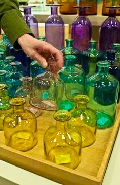 The decorative bottles Stock Photos