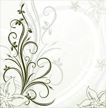 Decorative branch for design Stockillustratie