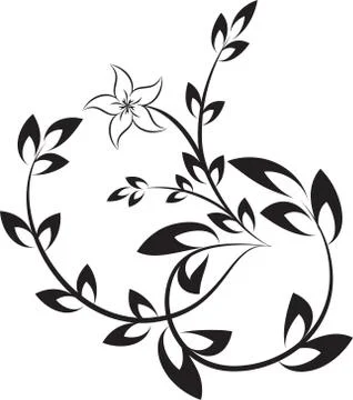 Decorative branch. 스톡 일러스트