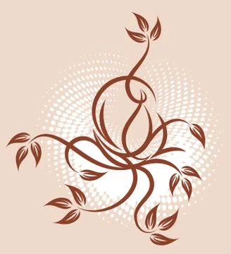 Decorative branch. Vector Stock Illustration