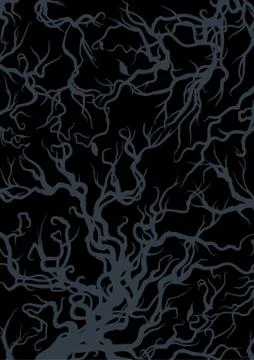 Decorative branches background Stock Illustration