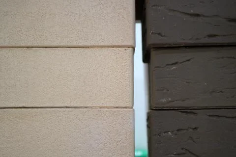 Decorative brick. Facing bricks. Stock Photos