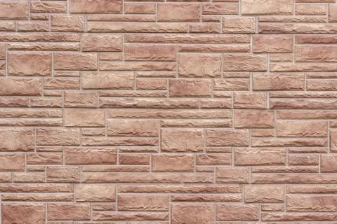 Decorative brick wall close up as background or texture. Stock-Fotos