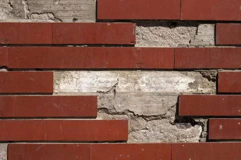 Decorative brick wall Stock Photos
