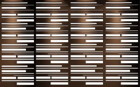 Decorative brown background with white rectangles of different sizes Stock Illustration