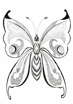 Decorative butterfly Stock Illustration