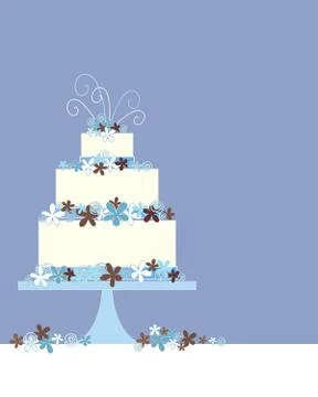 Decorative cake Stock Illustration