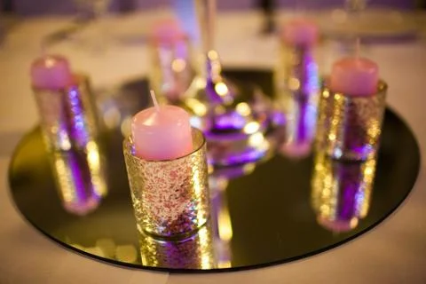 Decorative candles Stock Photos