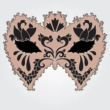 Decorative carnival mask Stock Illustration