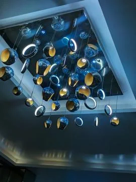 Decorative ceiling lights Stock Photos