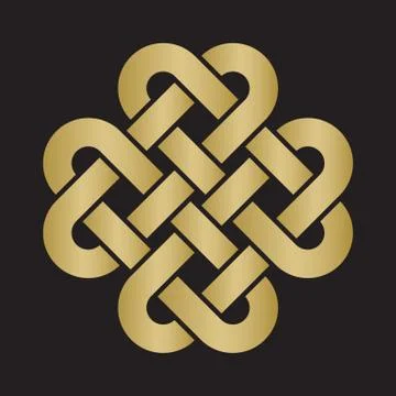 Decorative Celtic Love Knot Stock Illustration