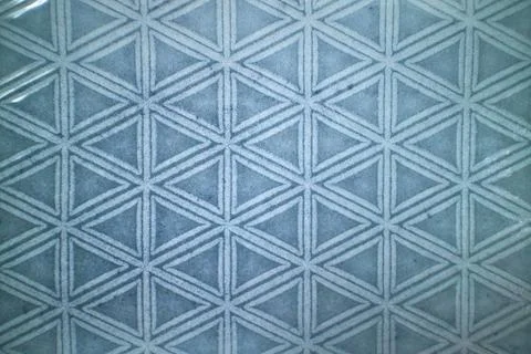 Decorative ceramic blue tile with figured pattern Decorative ceramic blue ... Stock Photos