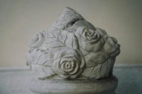 Decorative Ceramic Roses Stock Photos