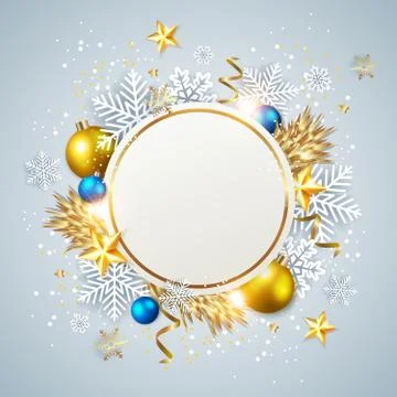 Decorative Christmas background Stock Illustration