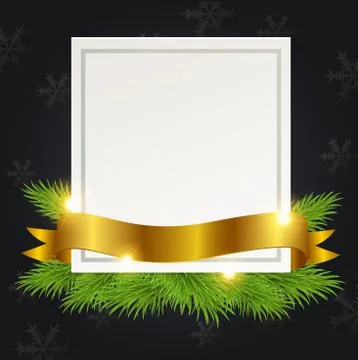 Decorative Christmas frame Stock Illustration