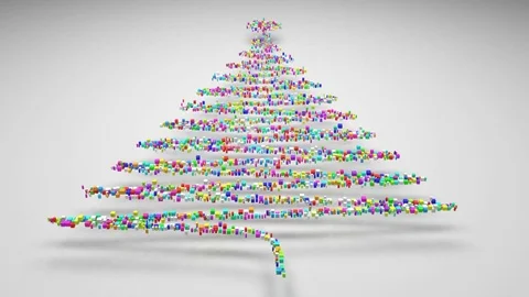 Decorative Christmas Tree Stock Footage 81794012