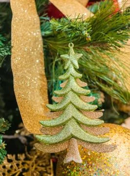 Decorative Christmas tree Foto stock
