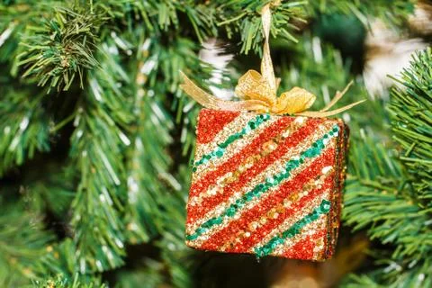Decorative christmas trees 写真素材