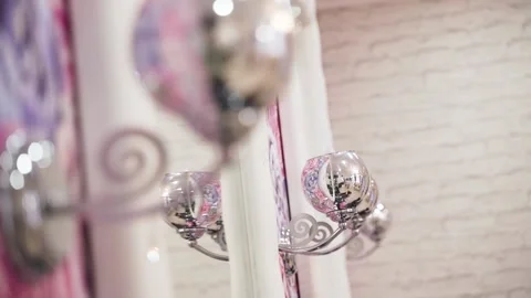 Decorative chrome lamps Stock Footage 146744826