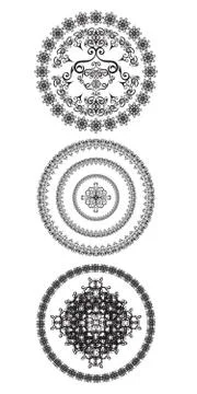 Decorative circles Stock Illustration