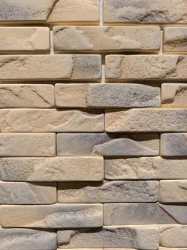Decorative cladding panels replicating brick stone and tile textures shown .. Stock Photos