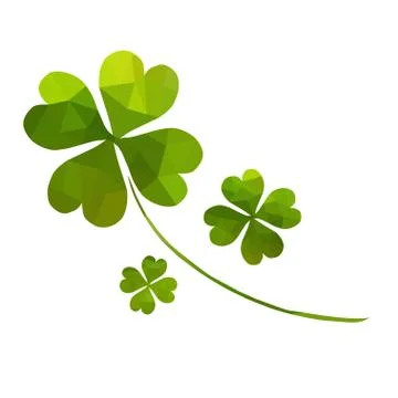 Decorative clover Stock Illustration