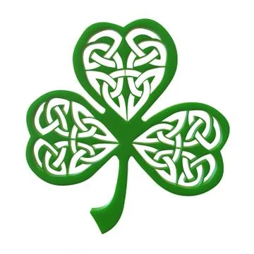 Decorative Clover Leaf Stock-Illustration