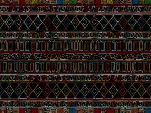Decorative colored background tribal pattern Illustrazione stock