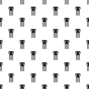 Decorative column pattern seamless Illustrazione stock