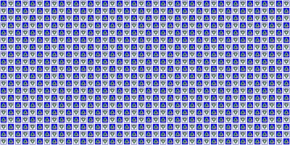Decorative composition of repeating geometric shapes with a square border. Stock Illustration