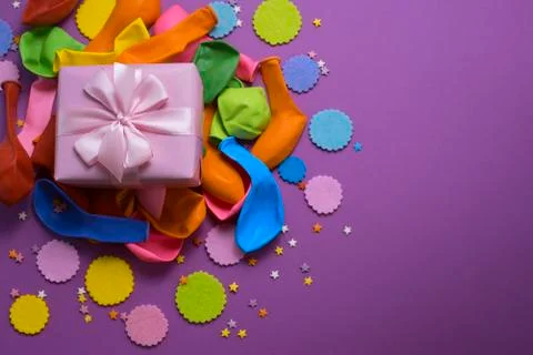 Decorative composition a set of materials for the design of the holiday. Stock Photos